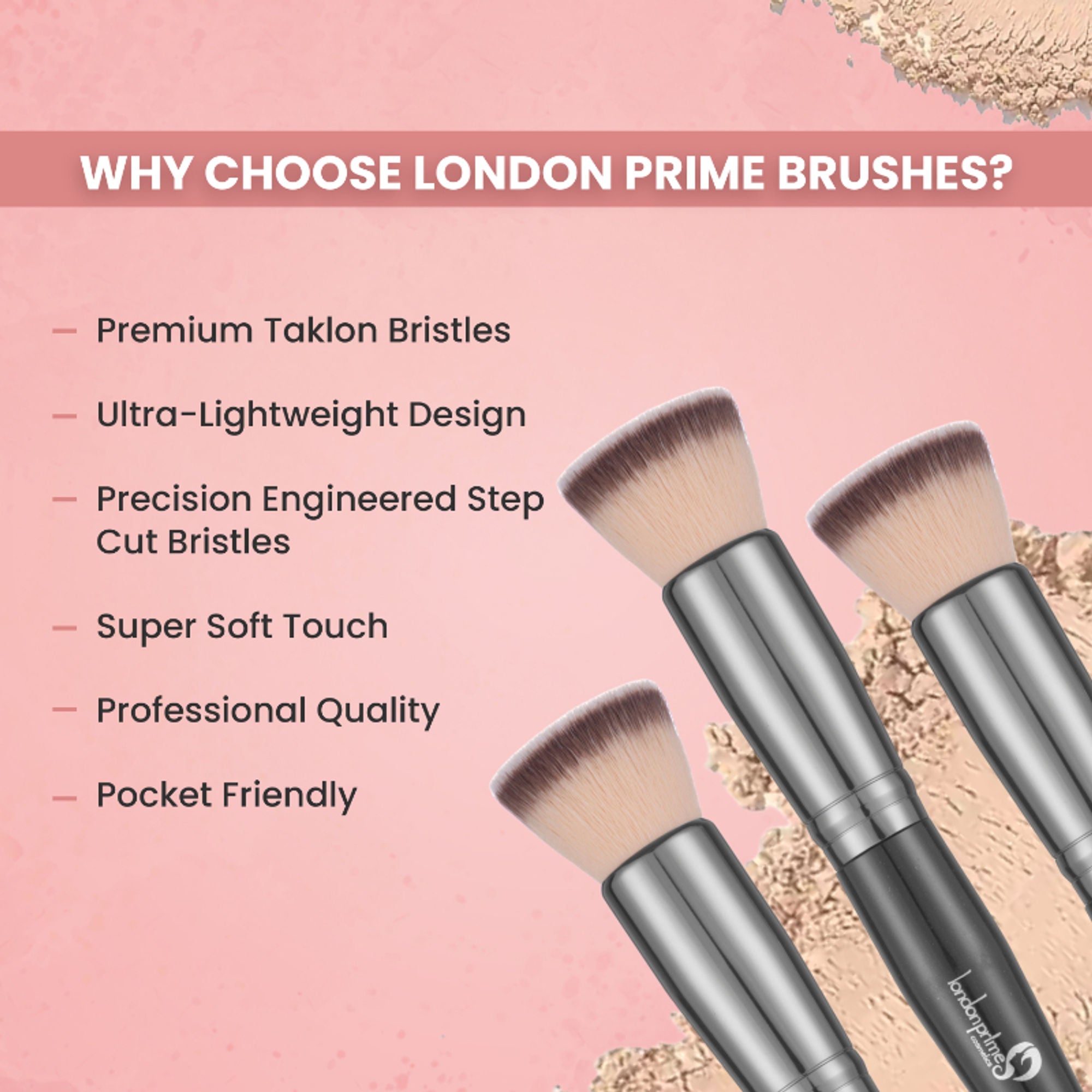 London Prime HD Flat Buffing-LP302 ( Formerly London Pride Cosmetics )