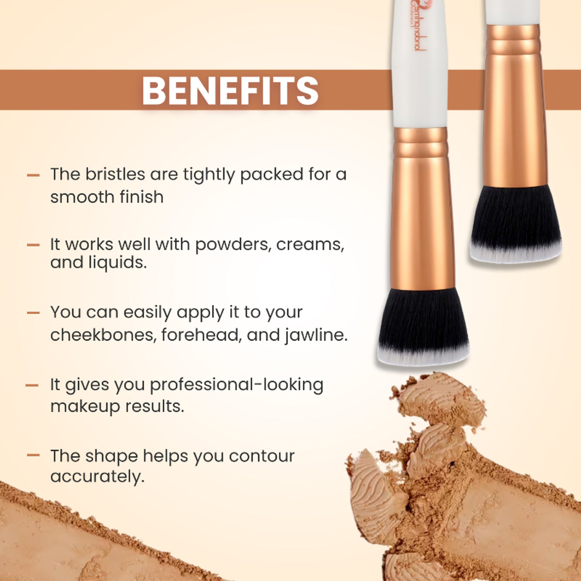 London Prime Cosmetics GS Flat Foundation Brush