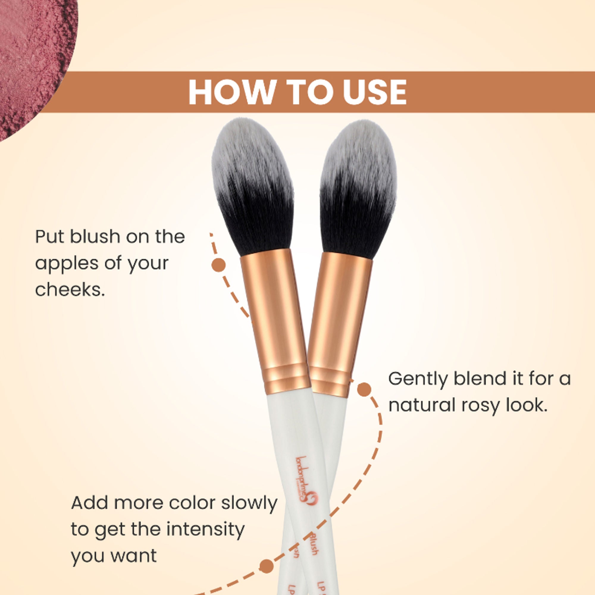 London Prime Cosmetics GS Blush Brush