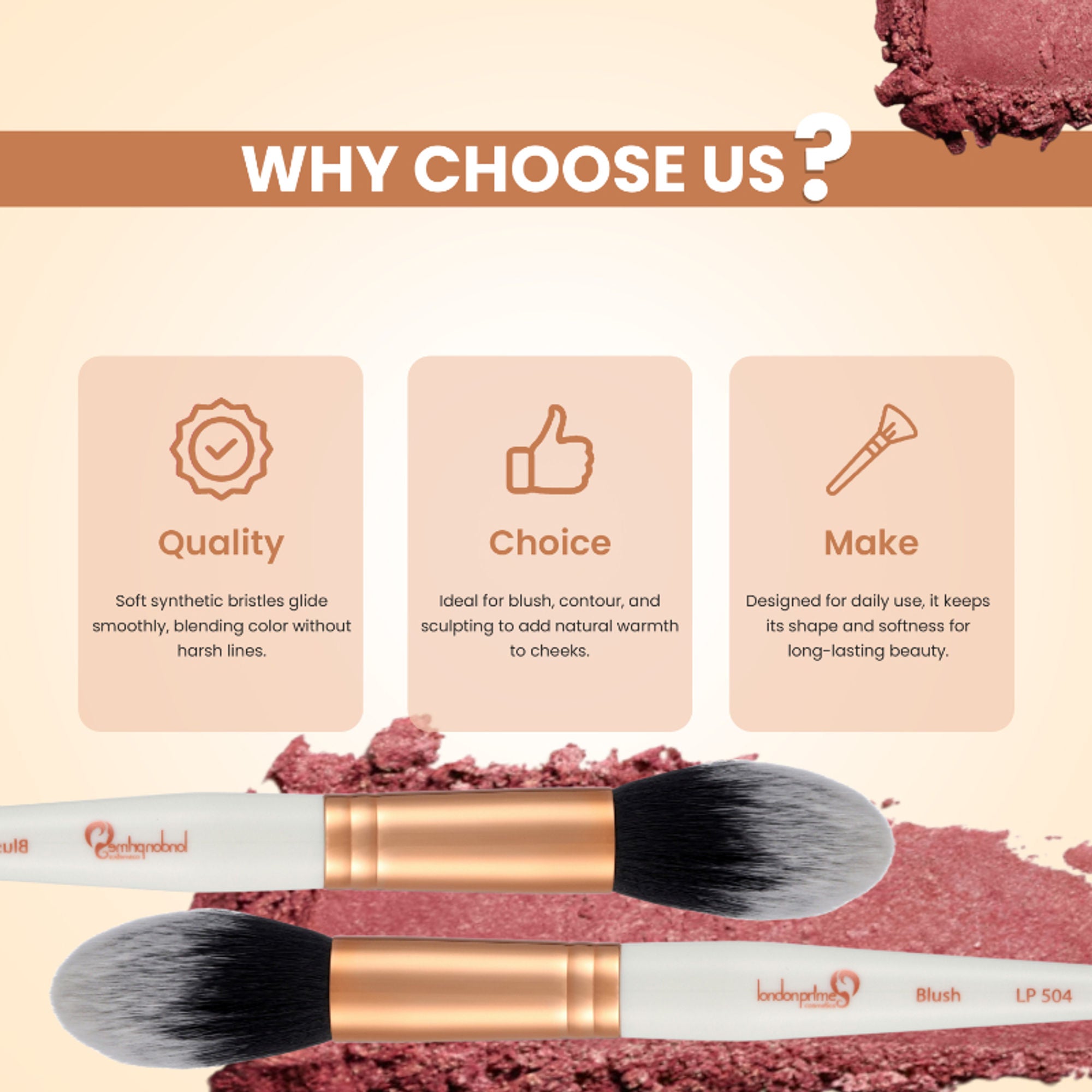 London Prime Cosmetics GS Blush Brush