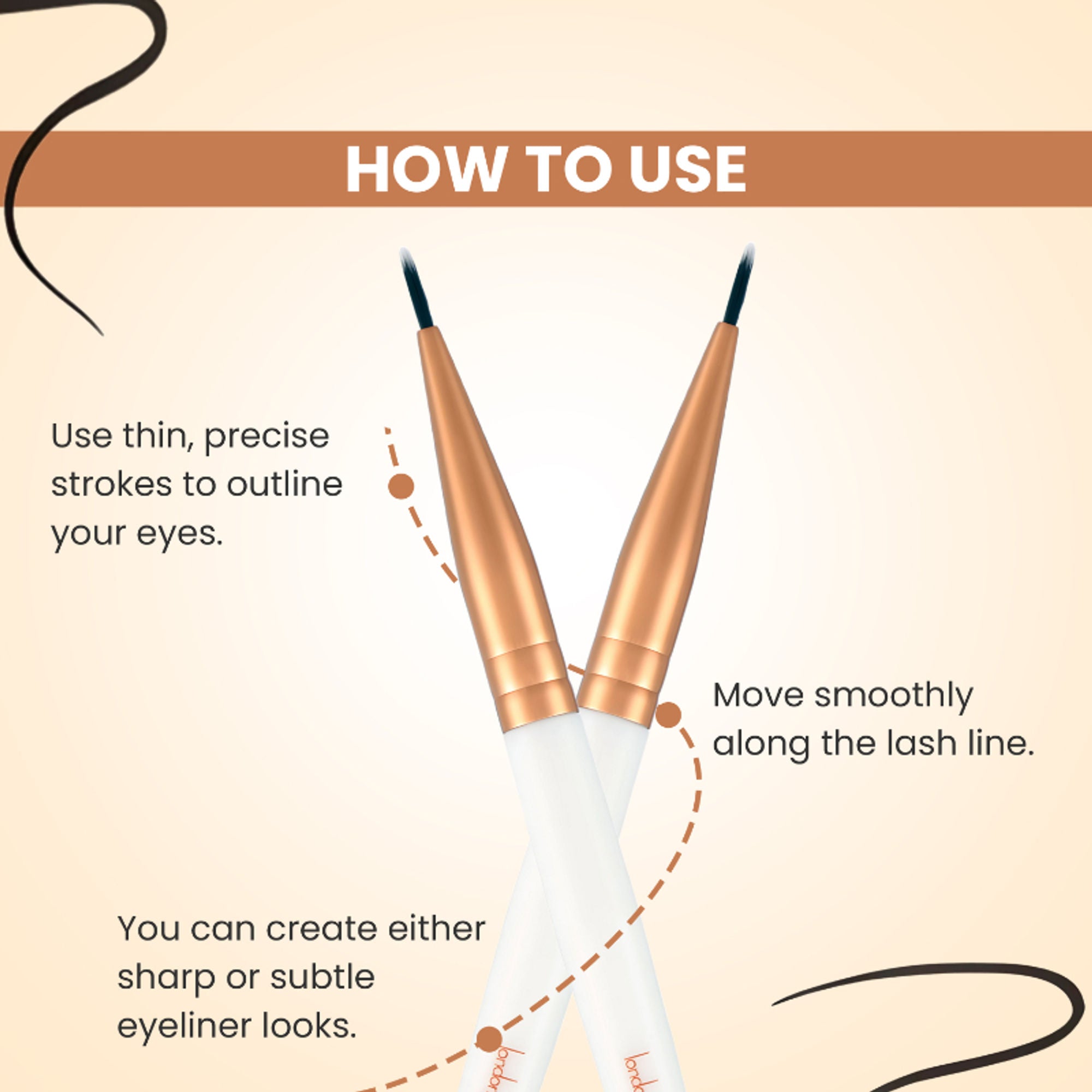 London Prime Gs Eyeliner Brush