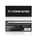 PAC Studio Eyebrow Definer Palette 4 colors - Fine Powder Formula With 2-in-1 Angled Spoolie Brush