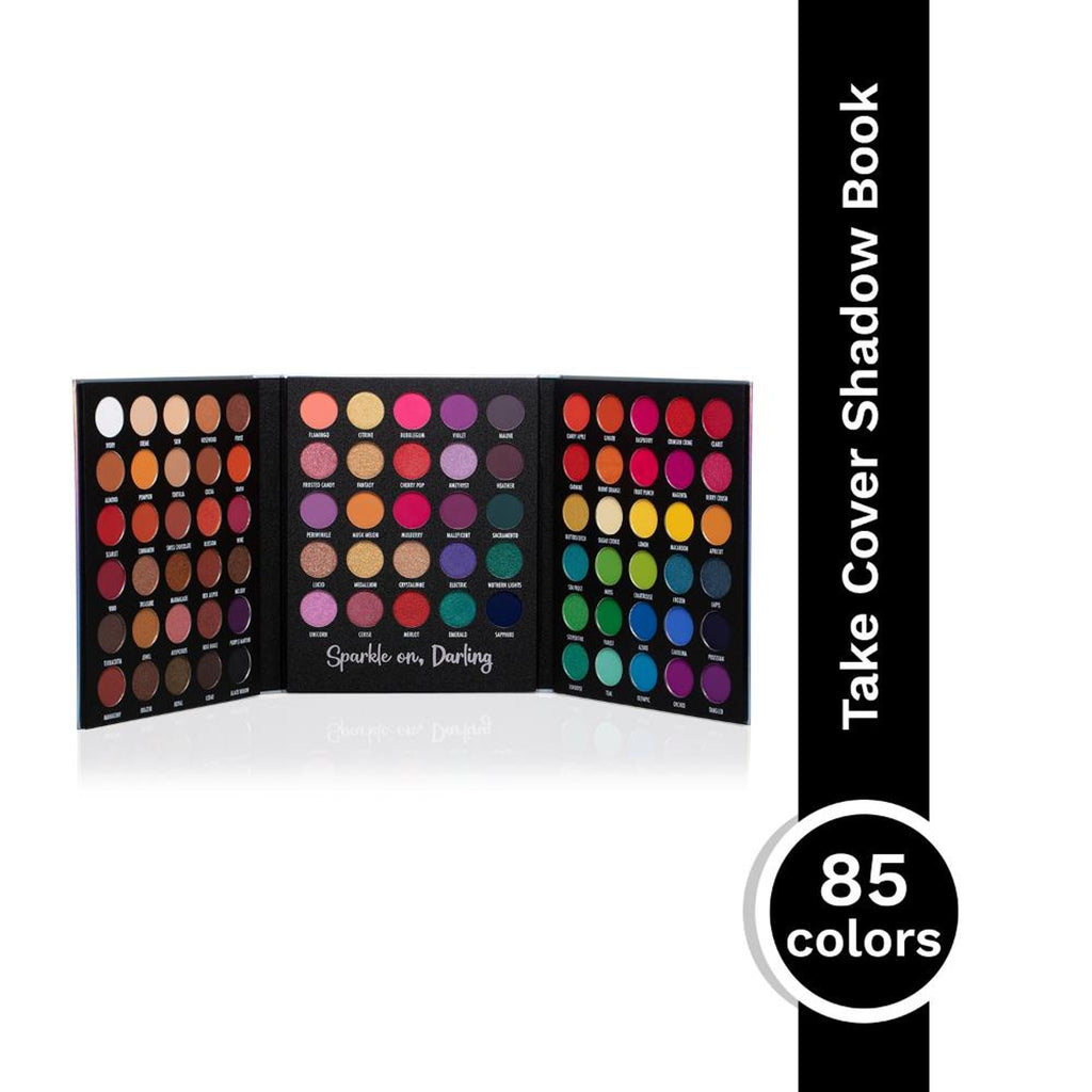 PAC Studio Take Cover Eyeshadow Book Palette - Versatile MUA Palette, Highly Pigmented Blends Effortlessly