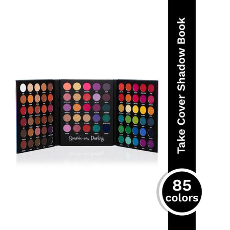 PAC Studio Take Cover Eyeshadow Book Palette - Versatile MUA Palette, Highly Pigmented Blends Effortlessly