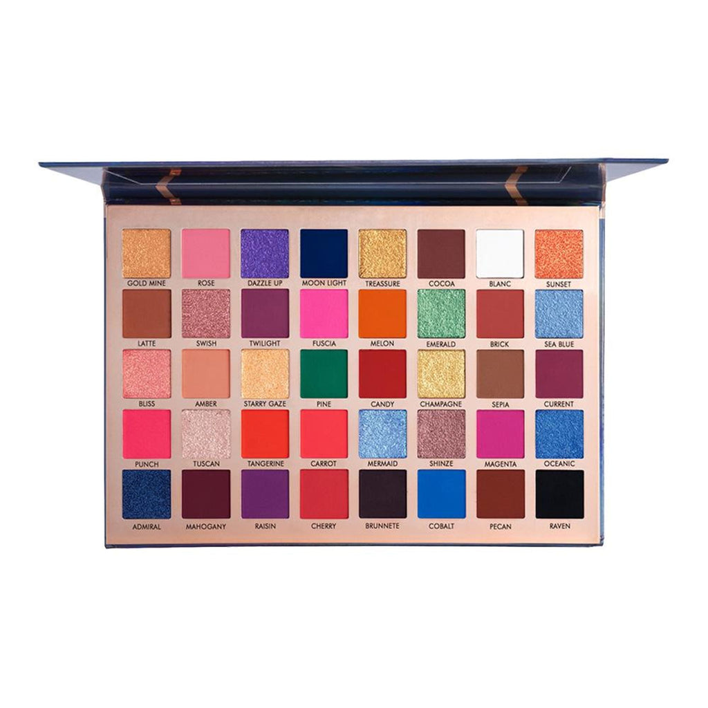 PAC Studio Vibe Eyeshadow Palette X40 Season 2 - Blendable Formula, Intense Color Payoff, Richly Pigmented