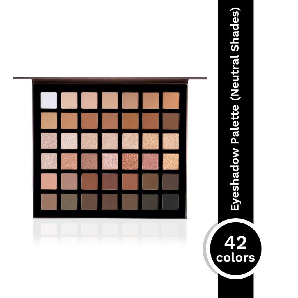 PAC Studio Prism Eyeshadow Palette X42 Neutrals - High Impact Mattes Pearls & Shimmers, Blendable Formula