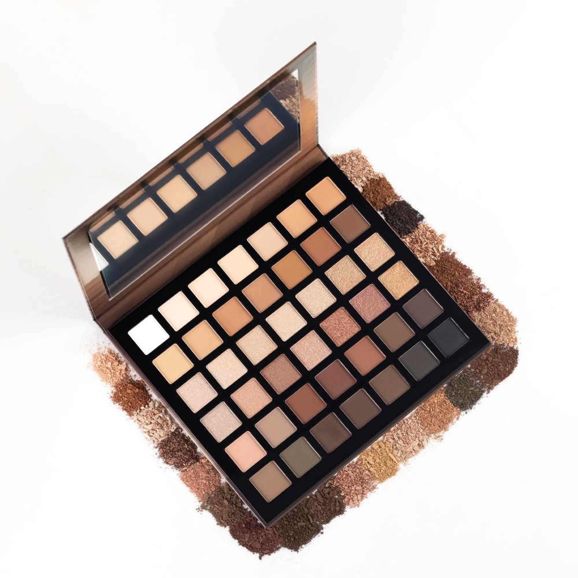 PAC Studio Prism Eyeshadow Palette X42 Neutrals - High Impact Mattes Pearls & Shimmers, Blendable Formula