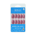 shills professional reusable press on nails almond spn628
