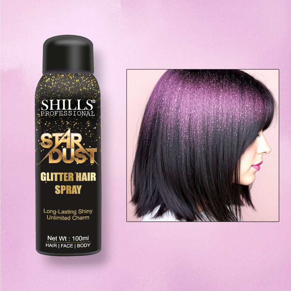 shills professional star dust glitter spray pink