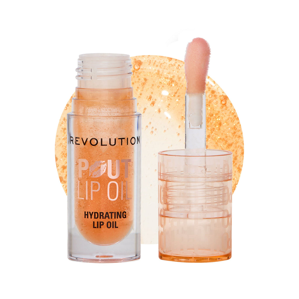 Makeup Revolution Pout Lip Oil - Honey Shimmer