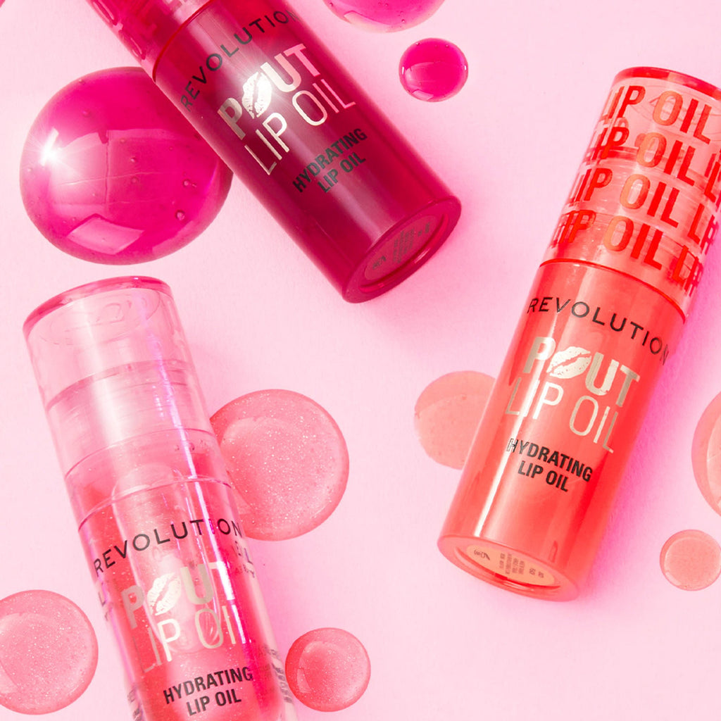 Makeup Revolution Pout Lip Oil - Juicy Peach - Distacart