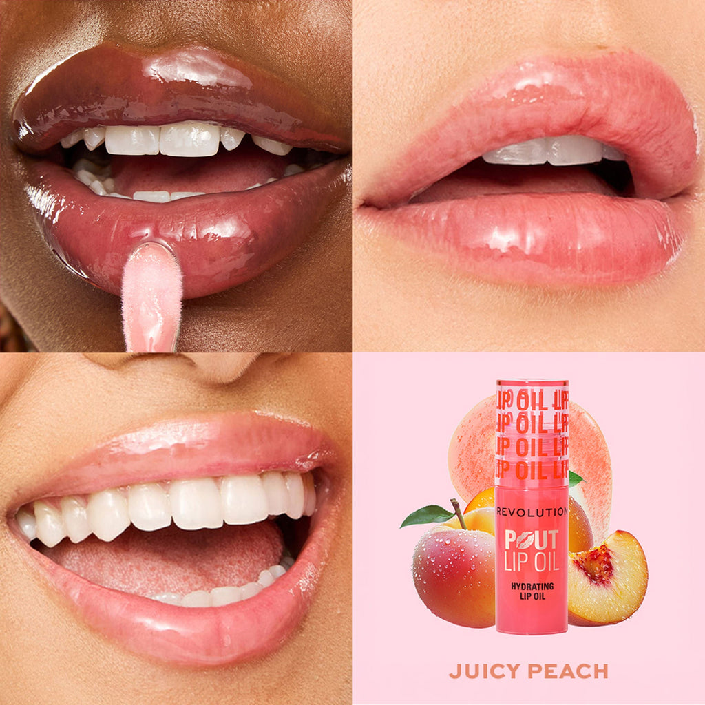 Makeup Revolution Pout Lip Oil - Juicy Peach - Distacart
