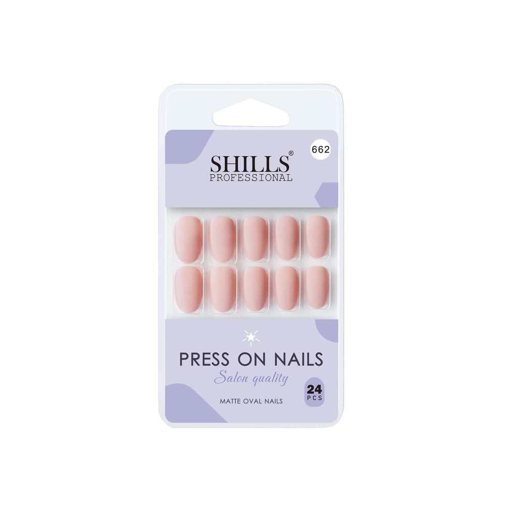Shills Professional Reusable Press On Nails Oval - SPN662
