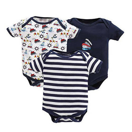 EIO New Born Baby Rompers Body Suits Jump Suit For Boys And Girls - Black