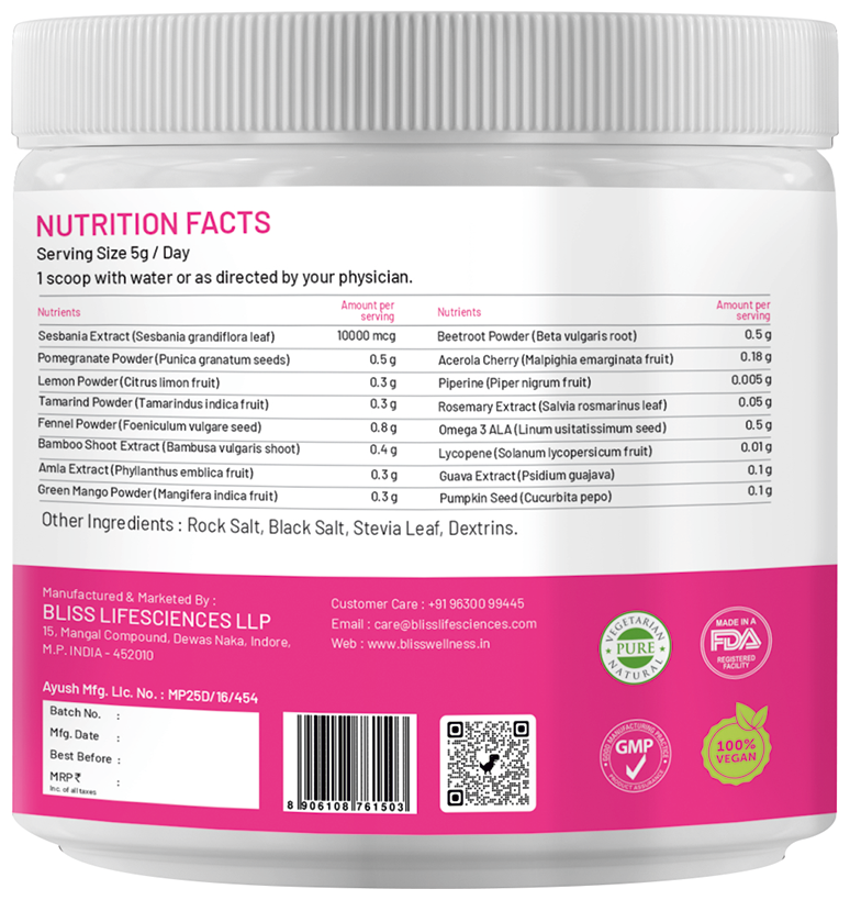 bliss welness biotin powder