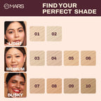 MARS Cosmetics SPF30 PA+++ Zero Blend Weightless Foundation - 07 Caramel Glow