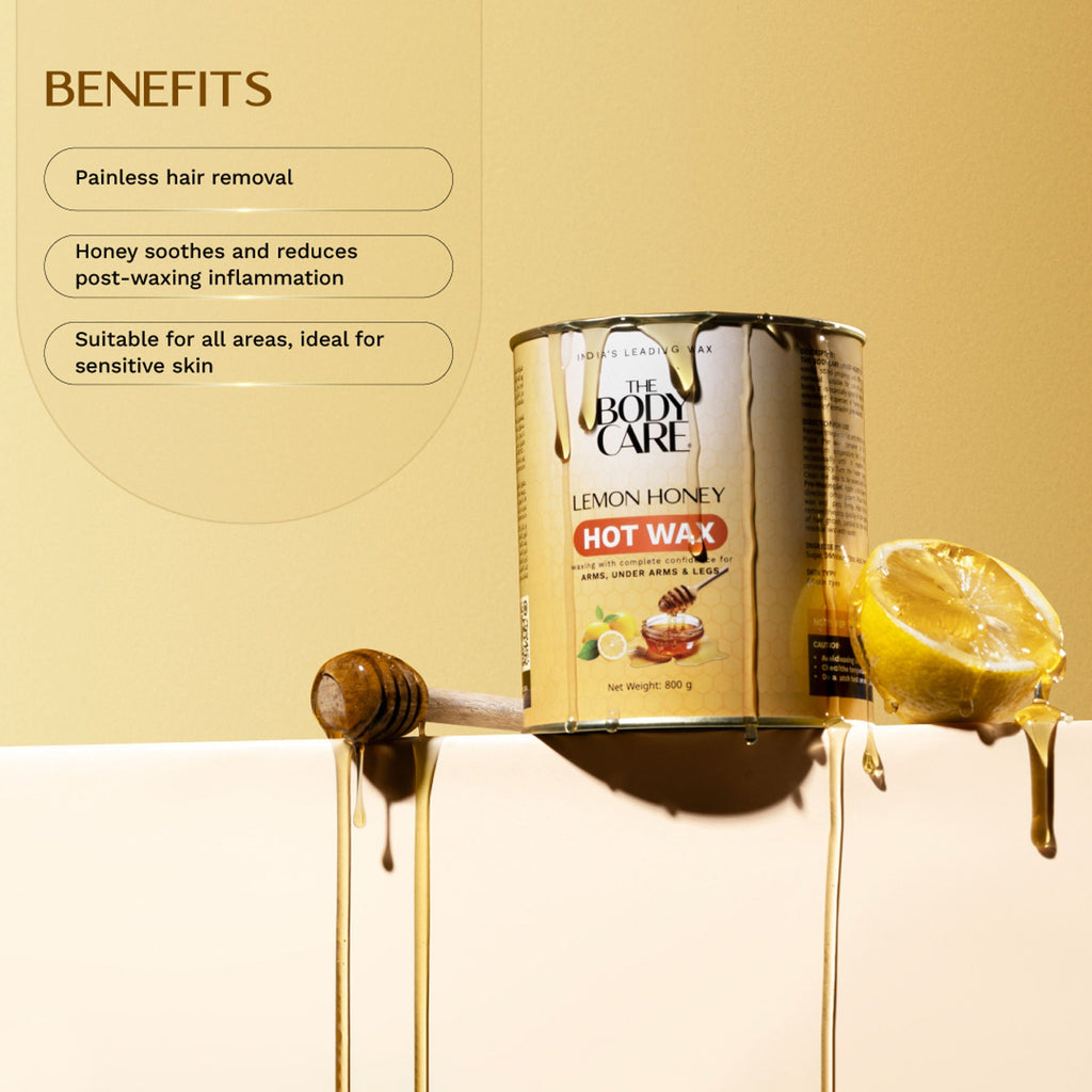 The Body Care Lemon Honey Hot Wax