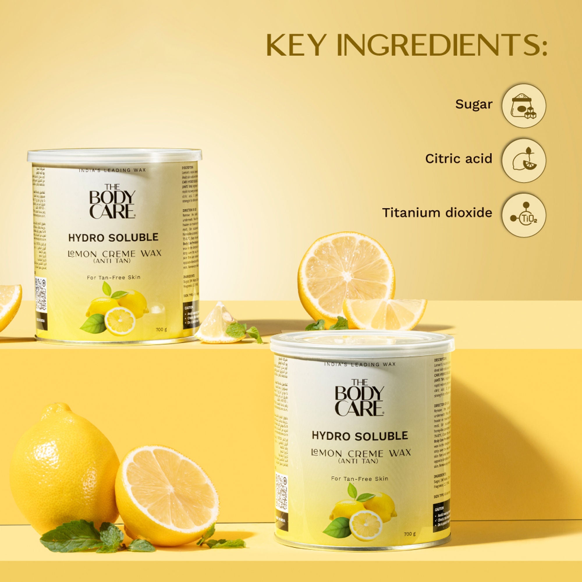 The Body Care Hydrosoluble Lemon Creme Wax (Anti-Tan)