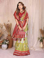 Aastha Fashion Pista Soft Silk Weaving Saree - Distacart