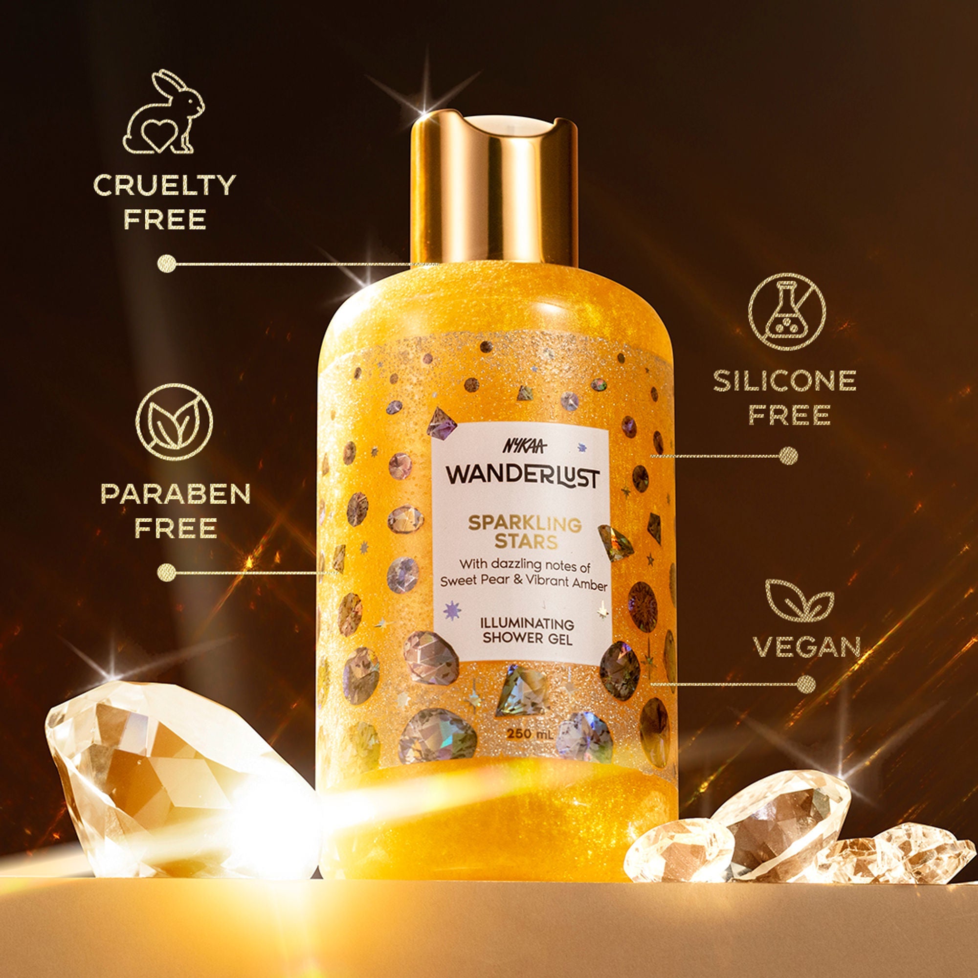 Wanderlust Shower Gels - Sparkling Stars