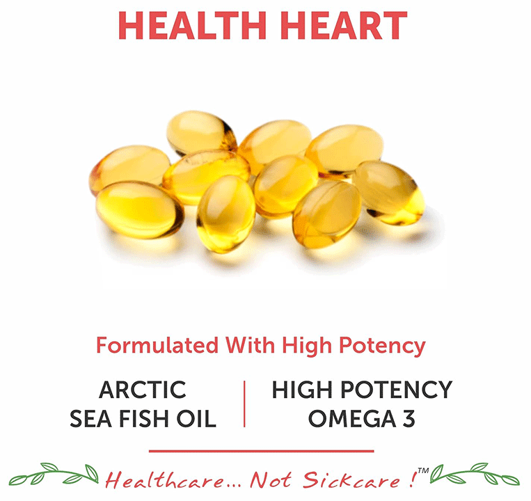 bliss welness heart health arctic fish oil high potency omega 3 softgel capsule