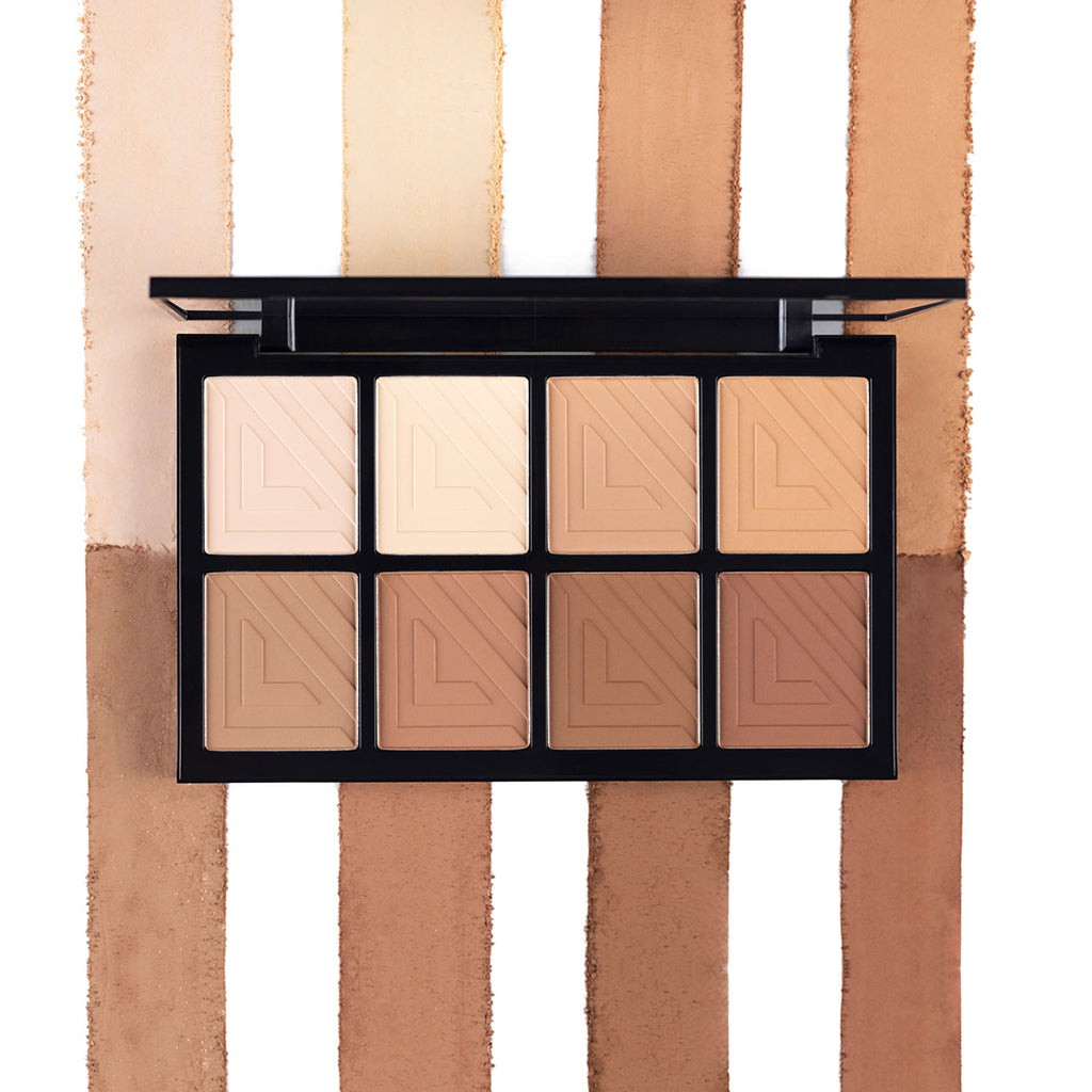 PAC Studio Spotlight Contour Palette X8 - All in One MUA Palette, High Payoff, Shades for every Skin Tone