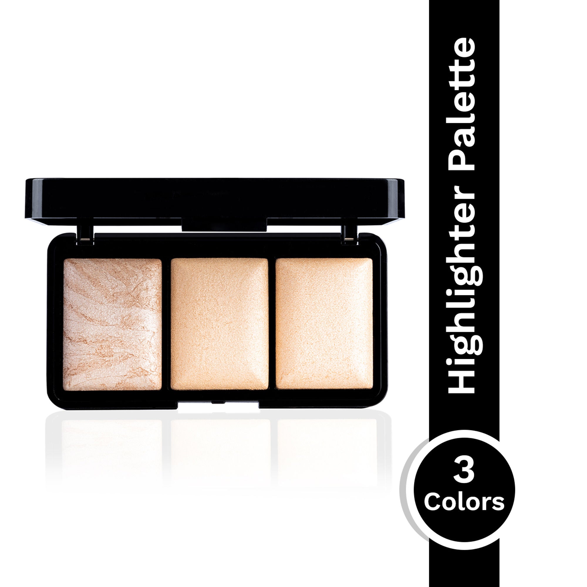 PAC Studio Trio Glow Highlighter X3 Gold - Ultra Blinding Finish, Silky Smooth Texture, Blends Seamlessly