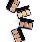 PAC Studio Trio Glow Highlighter X3 Gold - Ultra Blinding Finish, Silky Smooth Texture, Blends Seamlessly