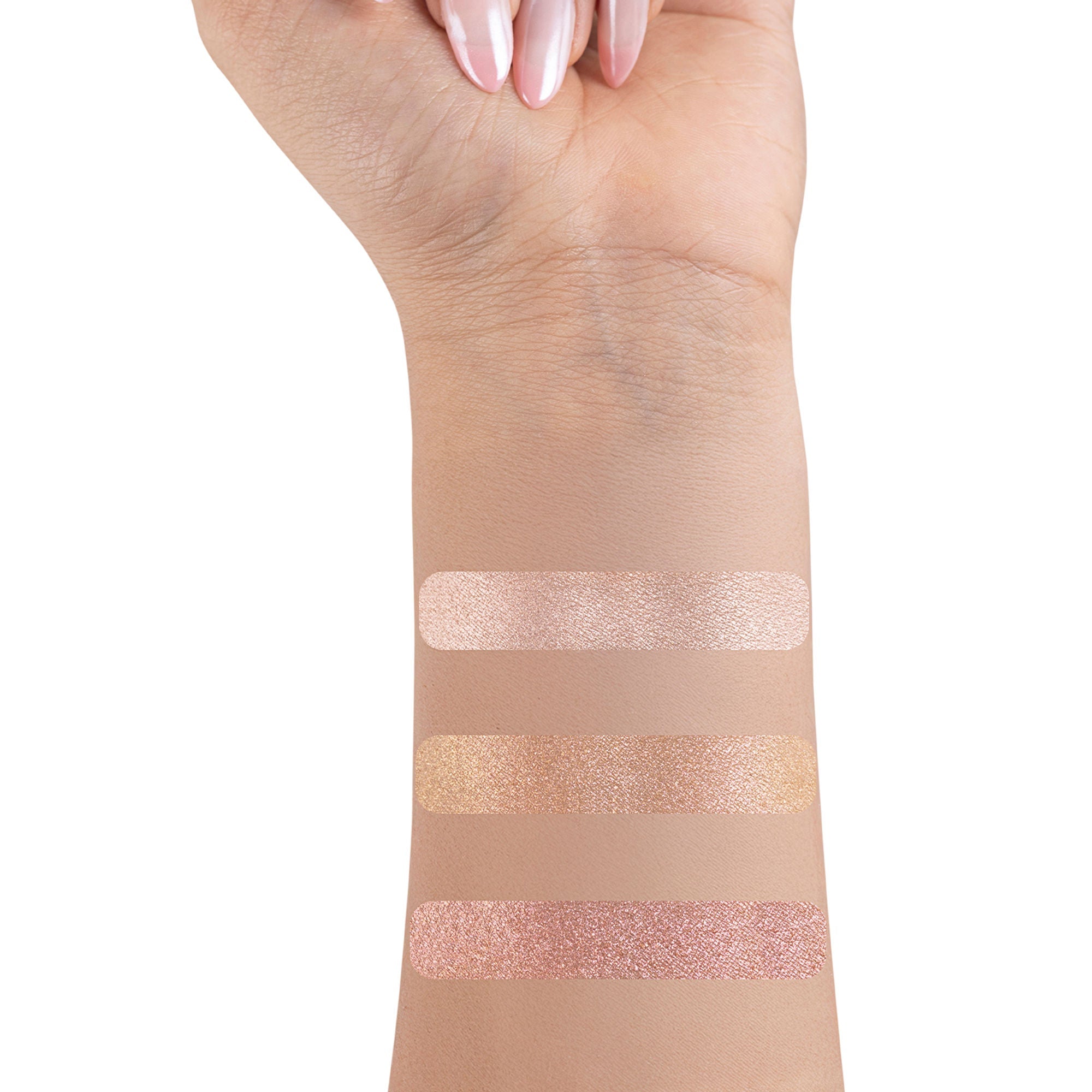 PAC Studio Trio Glow Highlighter X3 Pink - Ultra Blinding Finish, Silky Smooth Texture, Blends Seamlessly
