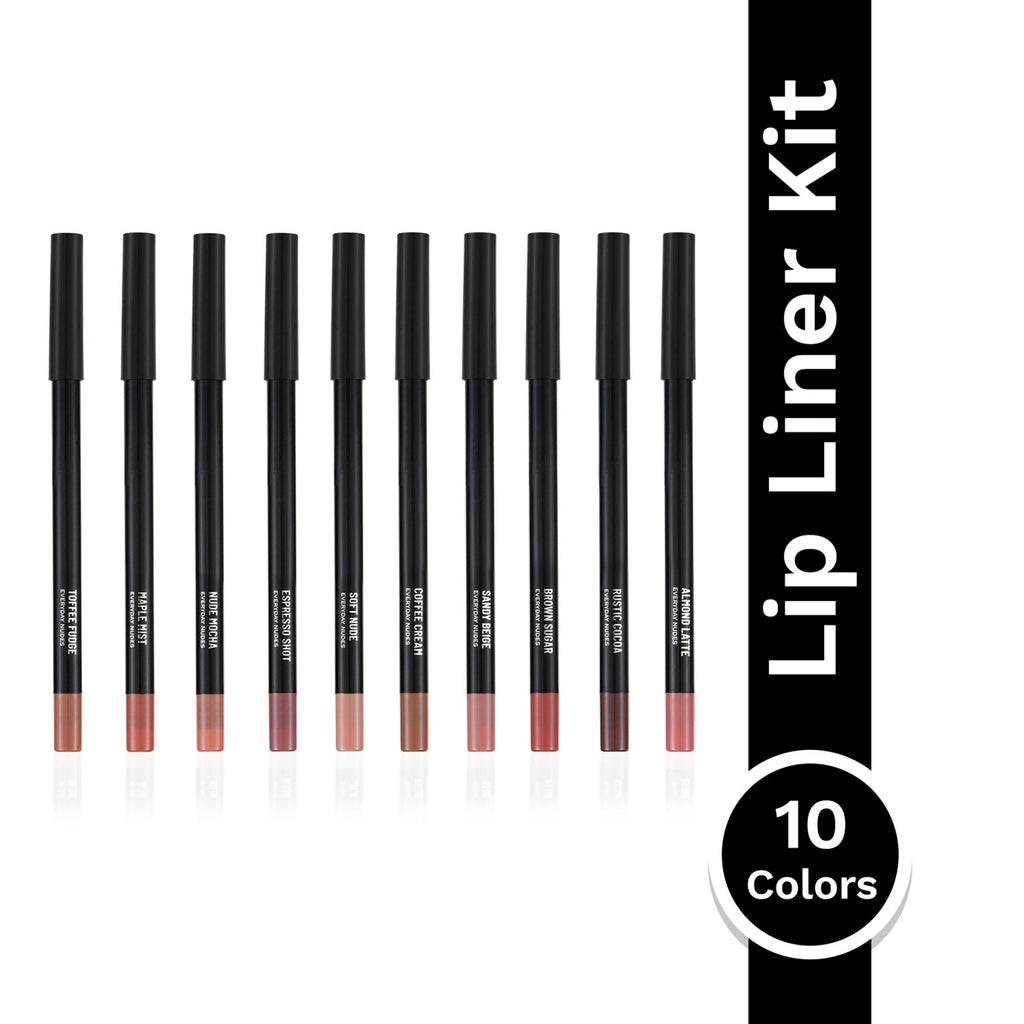 PAC Studio 24H Lip Liner Kit Everyday Nude - 24H Comfortable Wear, Highly Pigmented, Waterproof Smudgeproof