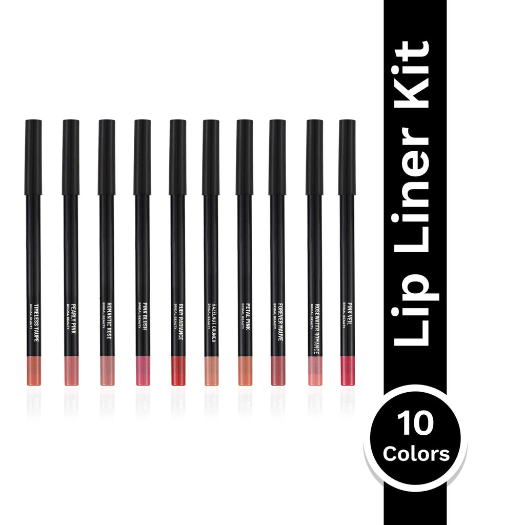 PAC Studio 24H Lip Liner Kit Bridal - 24H Comfortable Wear, Highly Pigmented, Waterproof & Smudgeproof