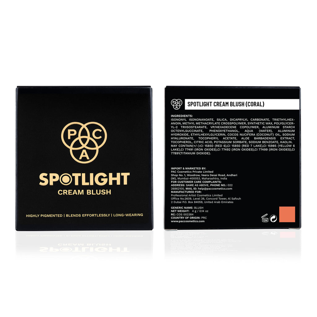 PAC Studio Spotlight Cream Blush - Coral