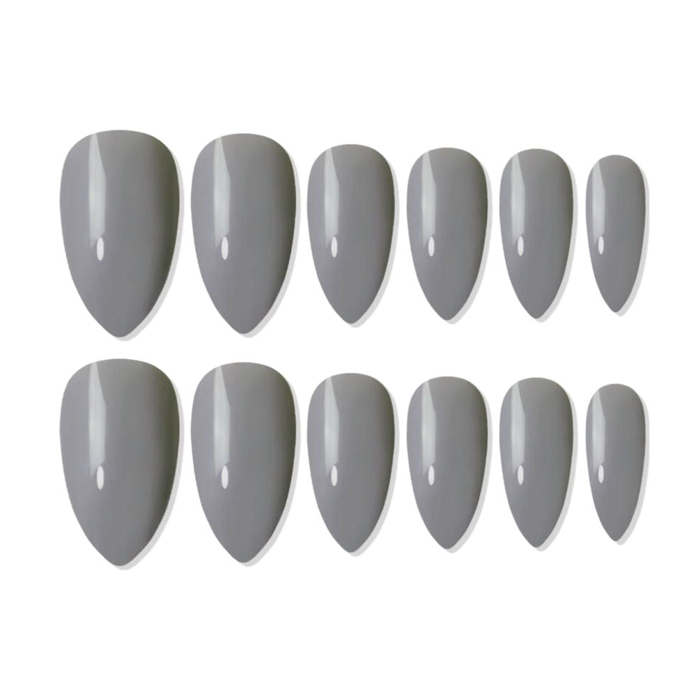 shills professional reusable press on nails almond spn622