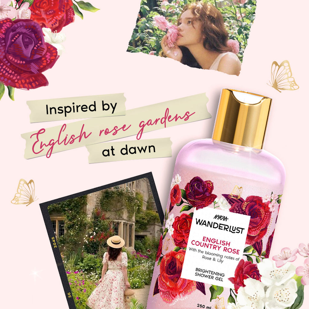 Wanderlust Shower Gels - English Country Rose