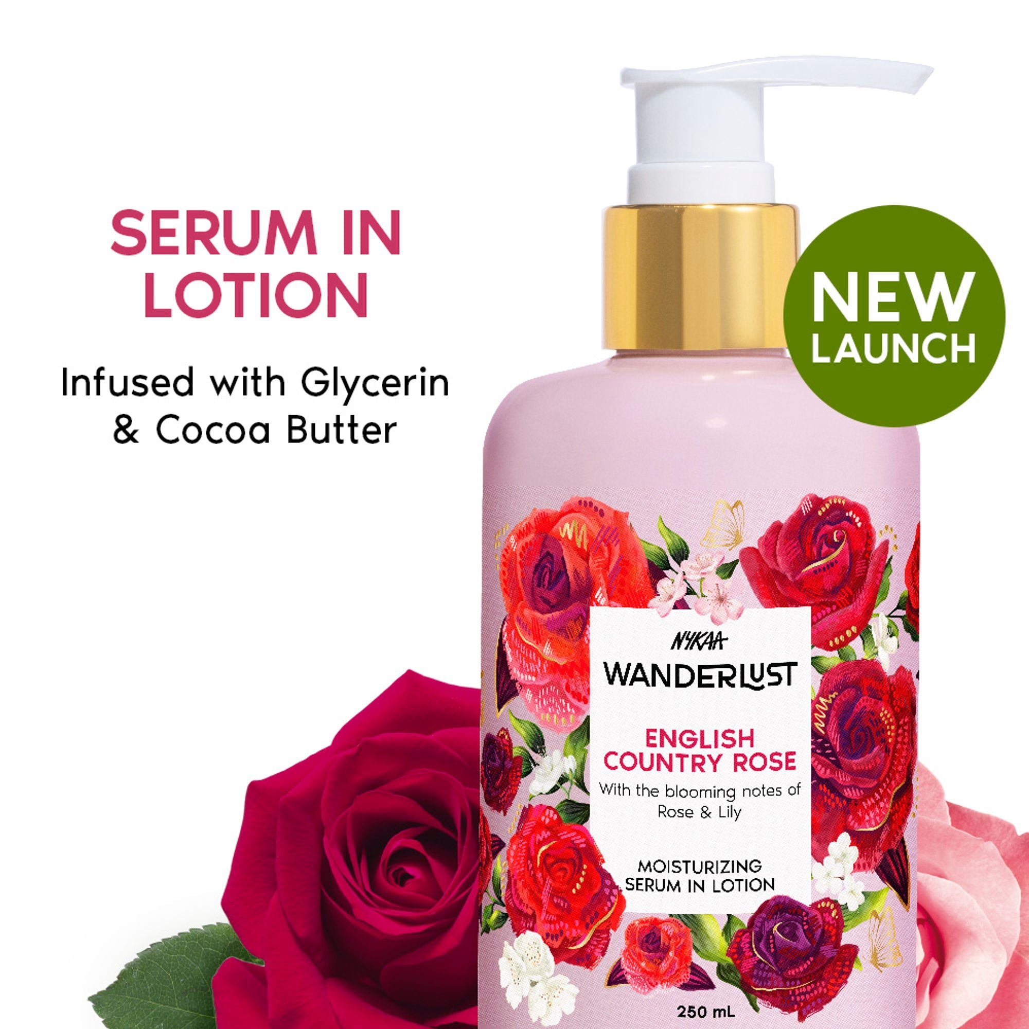 Wanderlust Moisturizing Body Lotion - English Country Rose