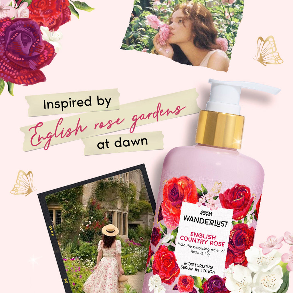 Wanderlust Moisturizing Body Lotion - English Country Rose