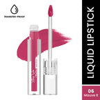 Swiss Beauty Stay On Matte Liquid Lipstick - 6 Mauve It