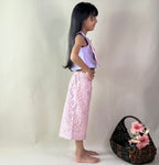 ArthLife Lavender And Pink Bow Co-Ord Set