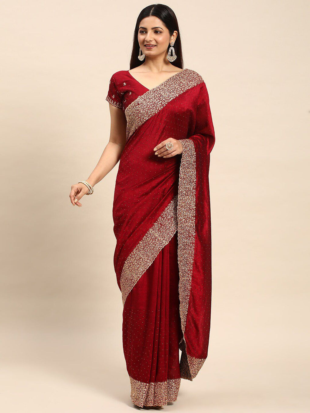 kasee Embellished Embroidered Saree - Distacart