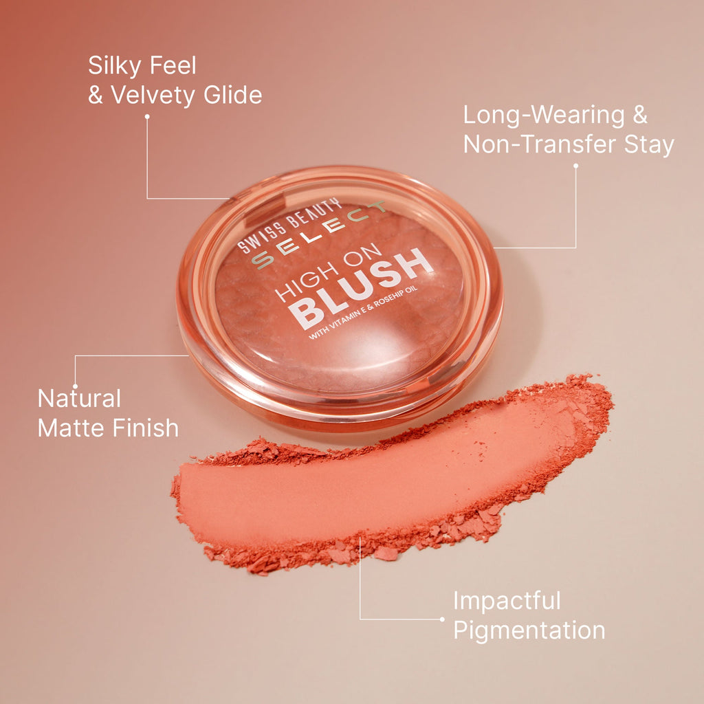 Swiss Beauty Select High On Blush - Pretty Peach - Distacart