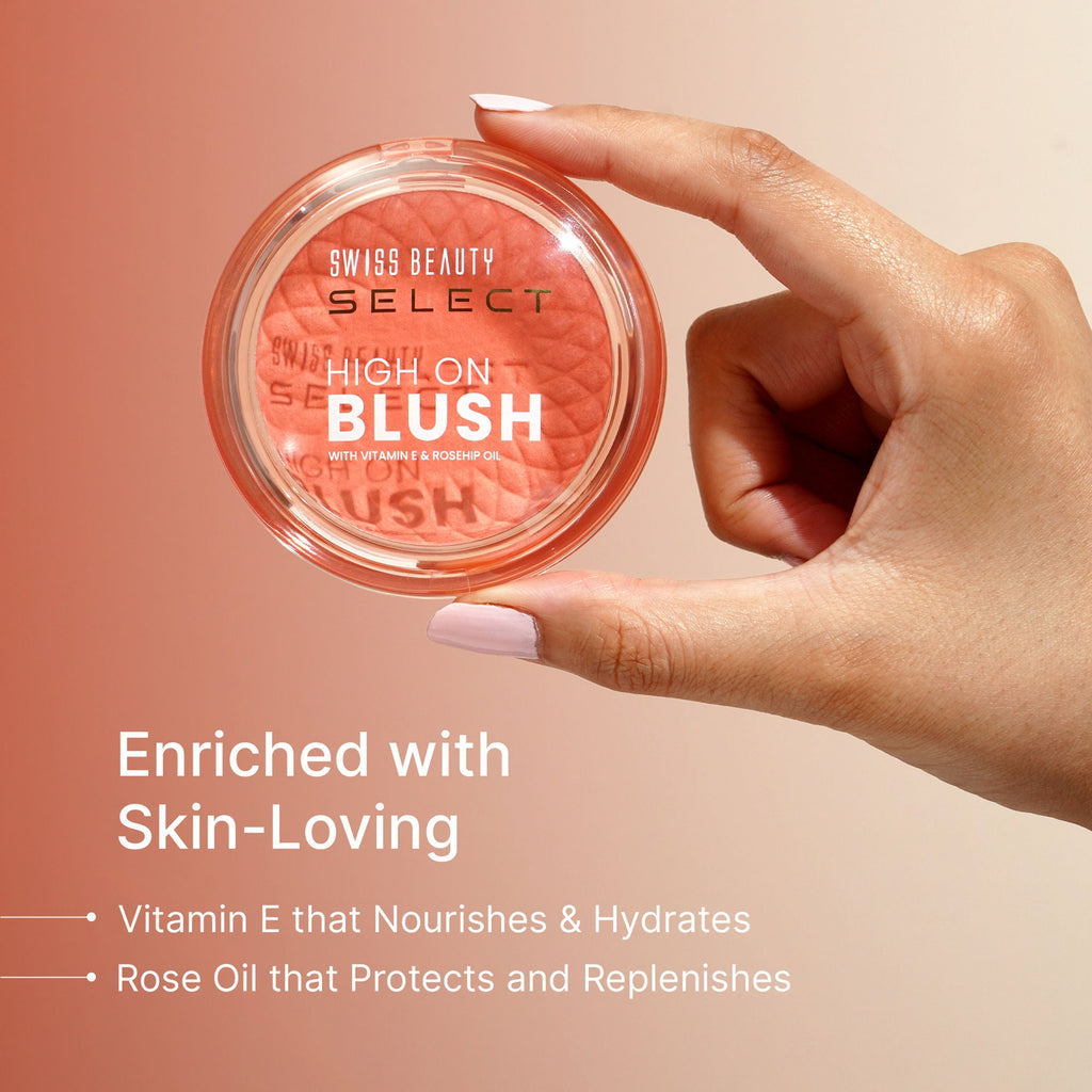 Swiss Beauty Select High On Blush - Burnt Rose - Distacart