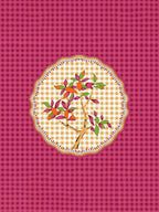 HOMETALES Pink & Beige Ethnic Motifs Cotton 104 TC King Bedsheet with 2 Pillow Covers