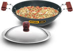 Hawkins Futura Hard Anodised Kadhai with Stainless Steel Lid 3.75 L (AD375S)