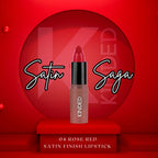 KINDED Satin Saga Bullet Creamy Lipstick With Satin Finish & Vitamin E - 04 Rose Red