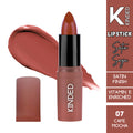 KINDED Satin Saga Bullet Creamy Lipstick With Satin Finish & Vitamin E - 07 Cafe Mocha