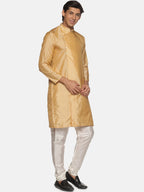 Sethukrishna Men Beige Kurta with Pyjamas - Distacart
