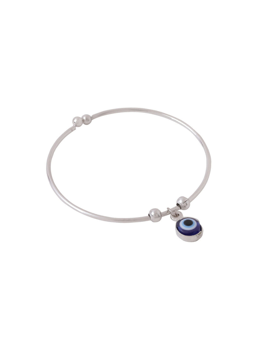 NVR Women Silver-Plated Evil Eye Rakhi With Roli Chawal - Distacart