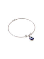 NVR Women Silver-Plated Evil Eye Rakhi With Roli Chawal - Distacart