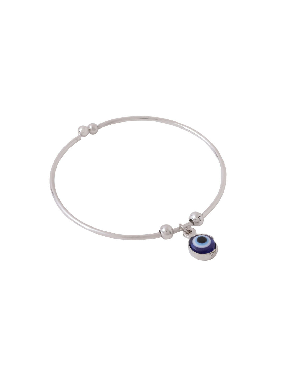 NVR Women Silver-Plated Evil Eye Rakhi With Roli Chawal - Distacart