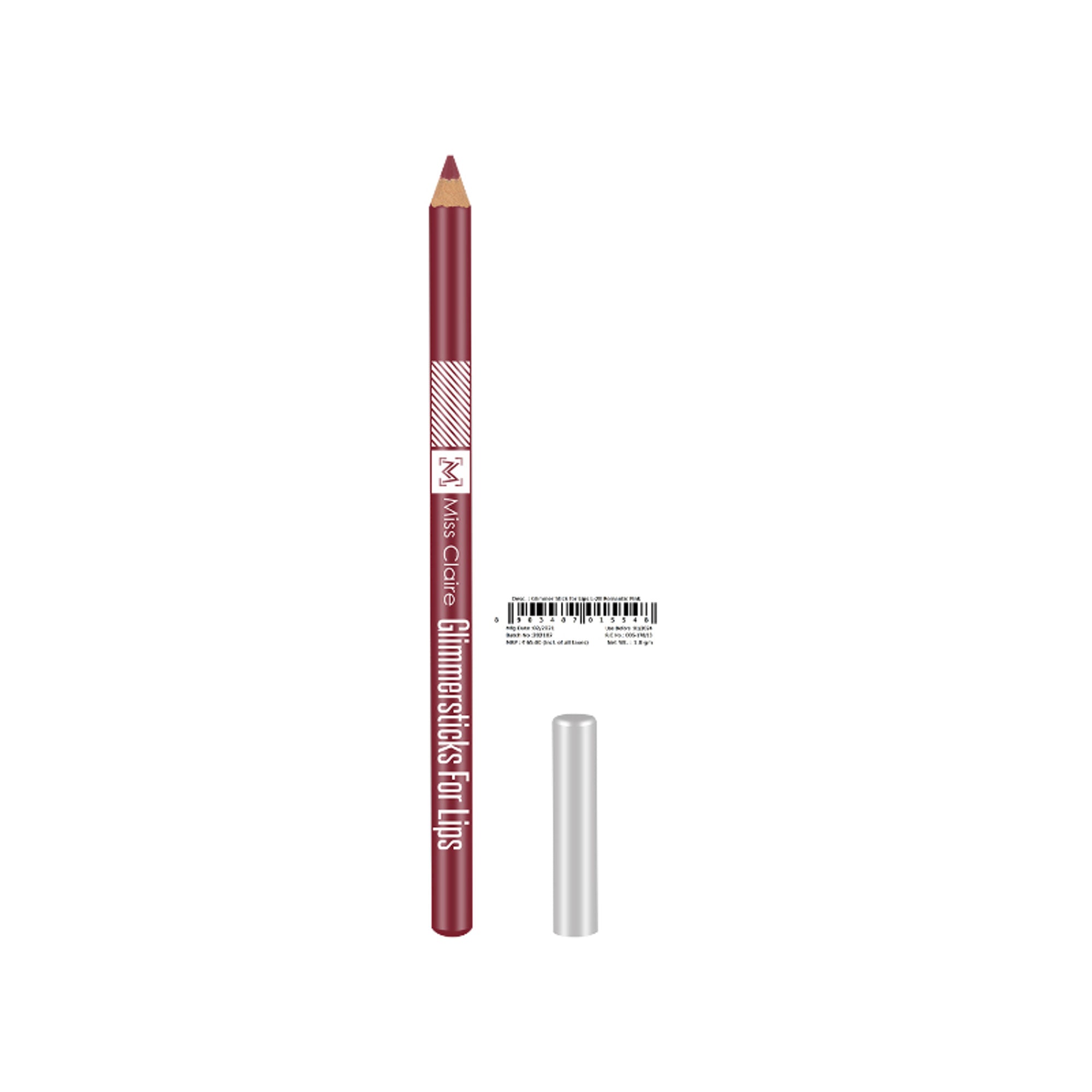 Miss Claire Glimmersticks For Lips - Romantic Pink L-28 - Distacart